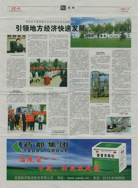 引領地方經濟快速發展《消費日報》